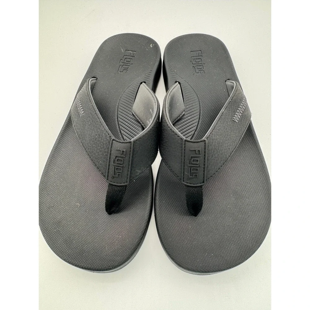 Flojos Flip Flops Black Men's Size 10 Comfort‎ Sandals Casual Thong
